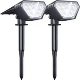 Biling Solar Spot Lights Outdoor, 2-in-1 Solar Landscape Lights