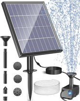 Biling Solar Fountain for Bird Bath with Water Pump Kit, 4.5 W 48 GPH