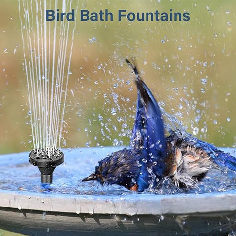 Biling Solar Bird Bath Fountain with Panel